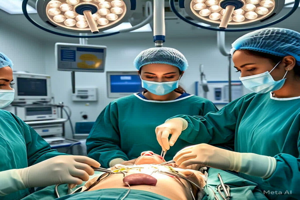 Pig Kidney Implanted In Women/ Image Credit: Meta AI