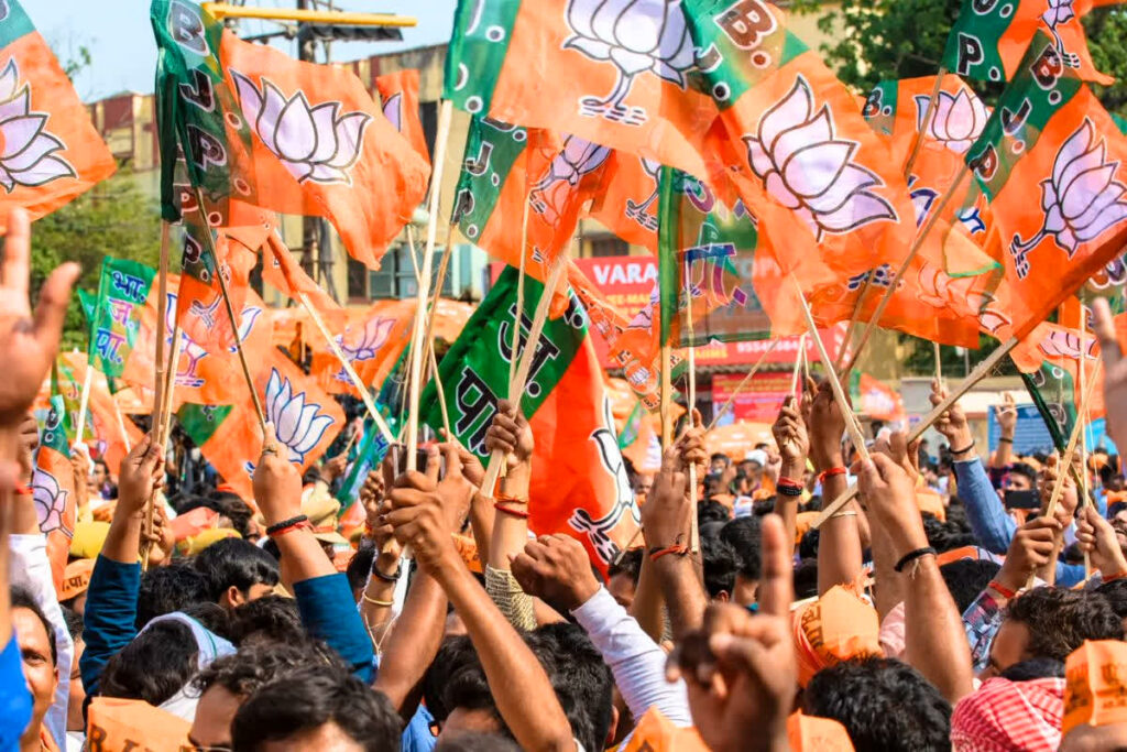 Rajiv Bhawan Ka Gherao/ Image Source: IBC24 File Photo