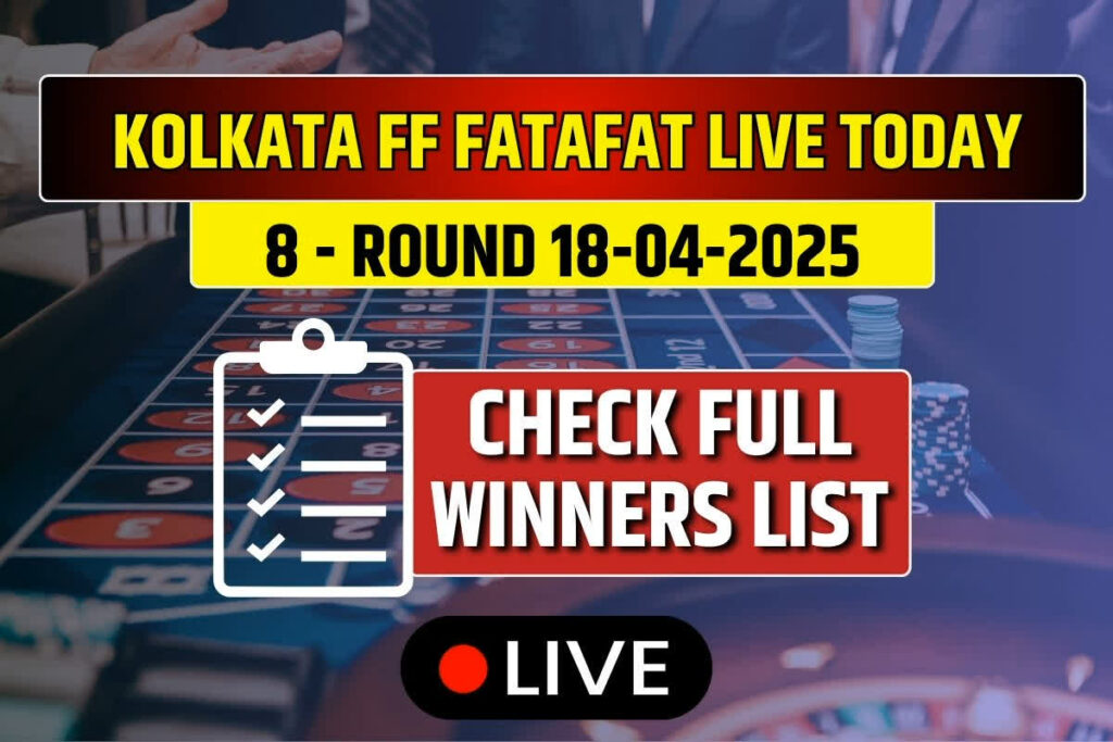 Kolkata FF Fatafat LIVE Results Today 18.04.2025/ Image Source: IBC24
