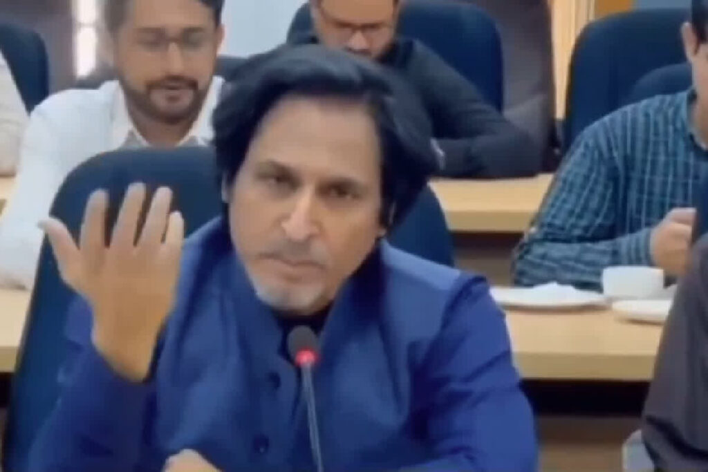 Rameez Raja Viral Video/ Image Credit: @RichKettle07 X Handle