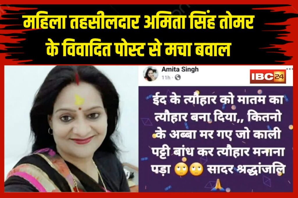 Tehsildar Amita Singh Tomar Controversy | Image Source | IBC24