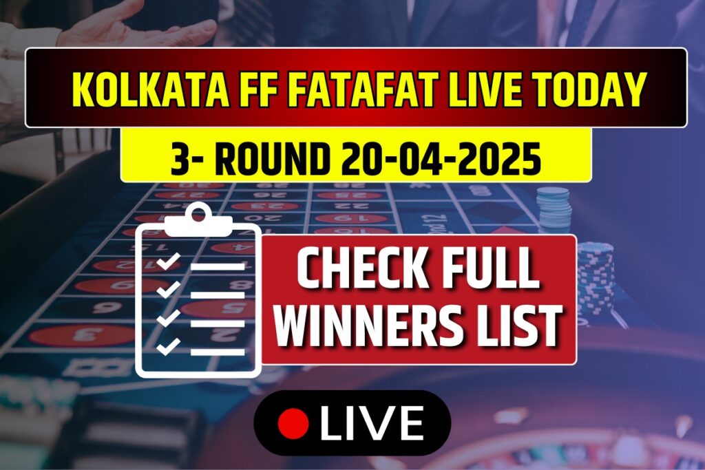 Kolkata FF Fatafat LIVE Results Today (image credit: IBC24)