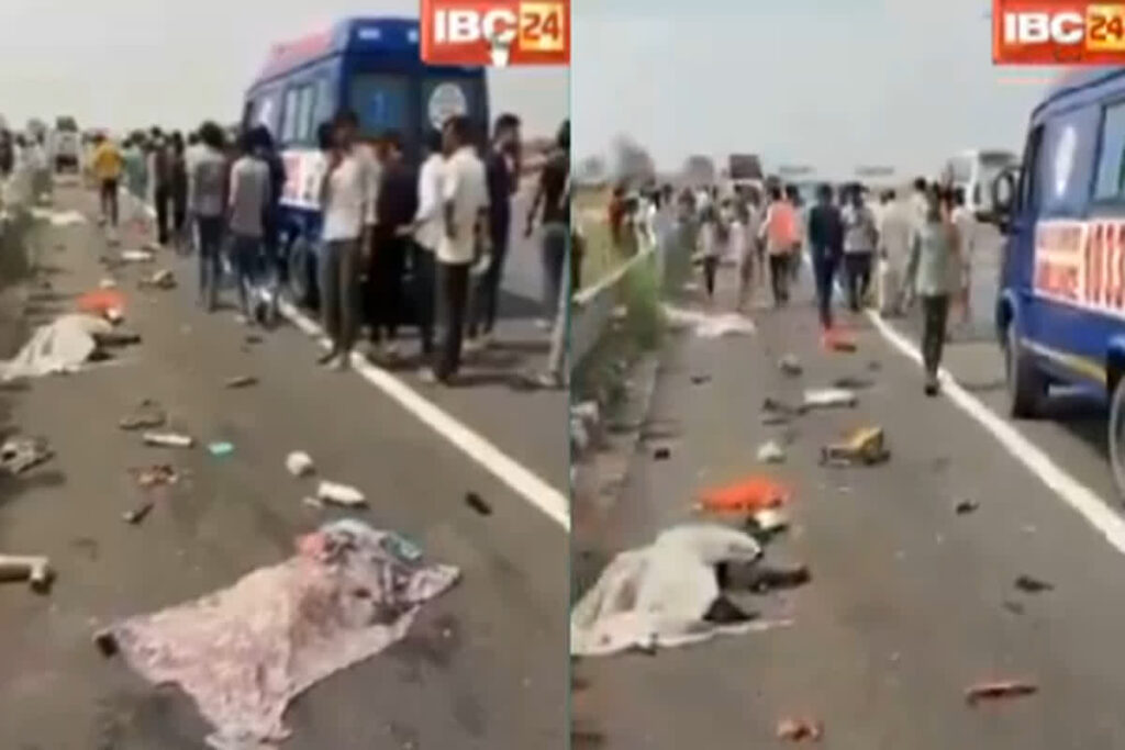 Delhi-Mumbai Expressway Accident/ Image Credit: IBC24