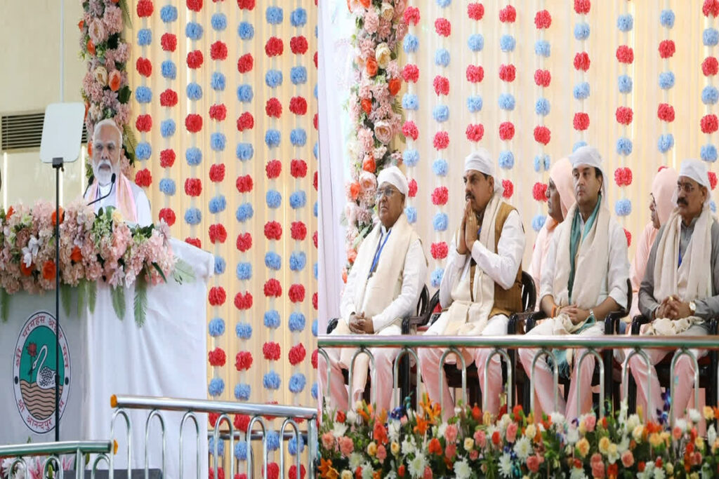 CM Dr Mohan Yadav In Anandpur Dham/ Image Credit: MP DPR