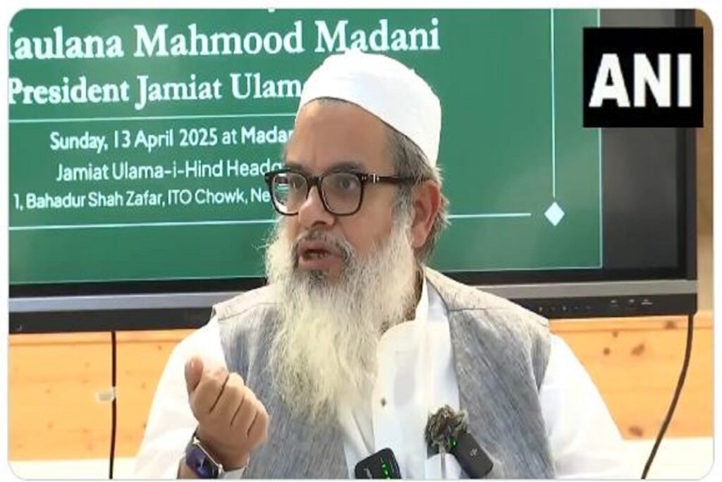 Mahmood Madani On Waqf Amendment Act, image source: ANI