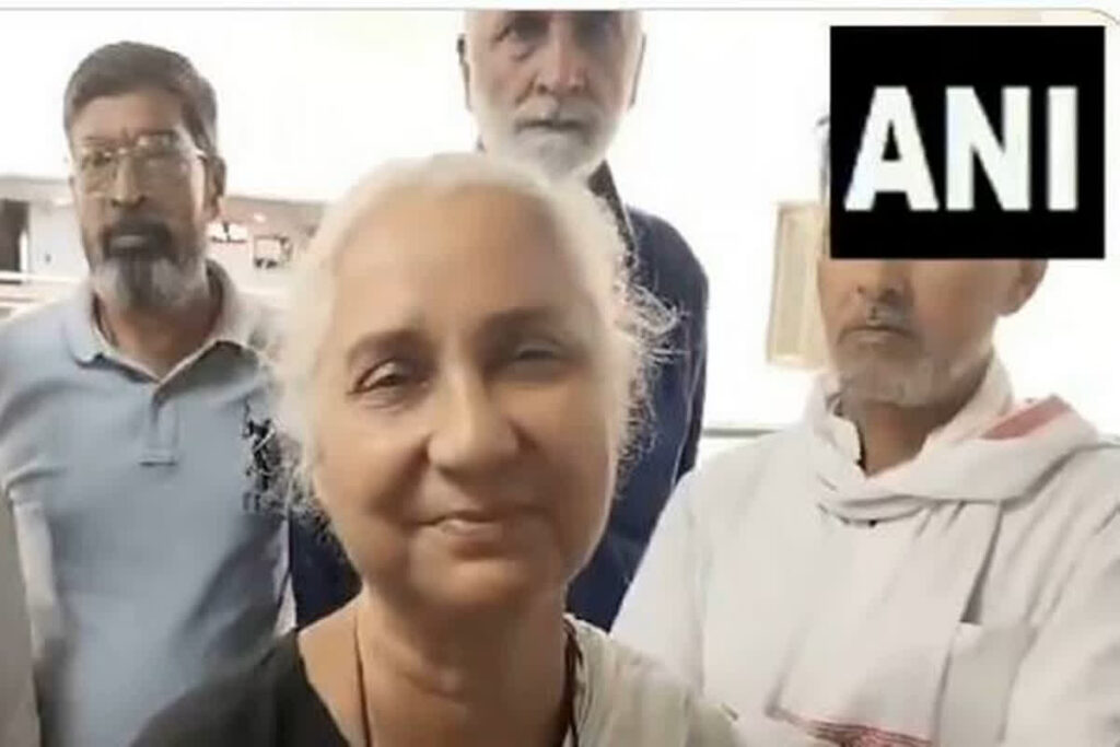 Social activist Medha Patkar arrested, image source: ANI