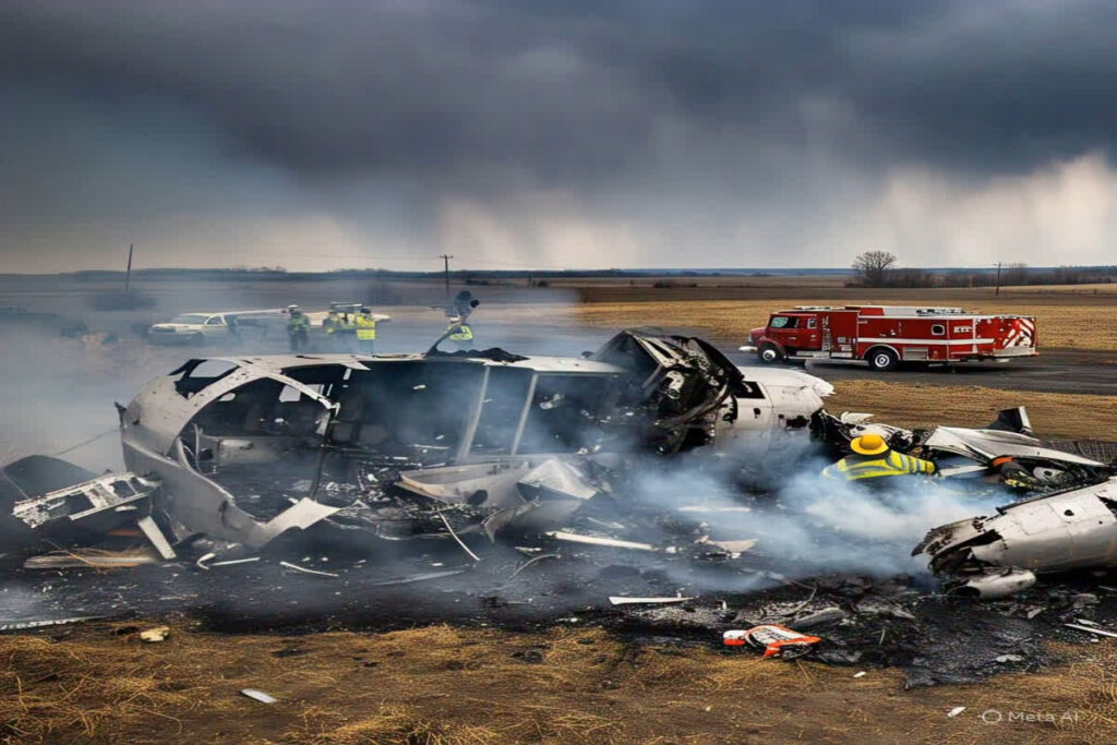 Plane crash in Virginia/ Image Credit: Meta AI