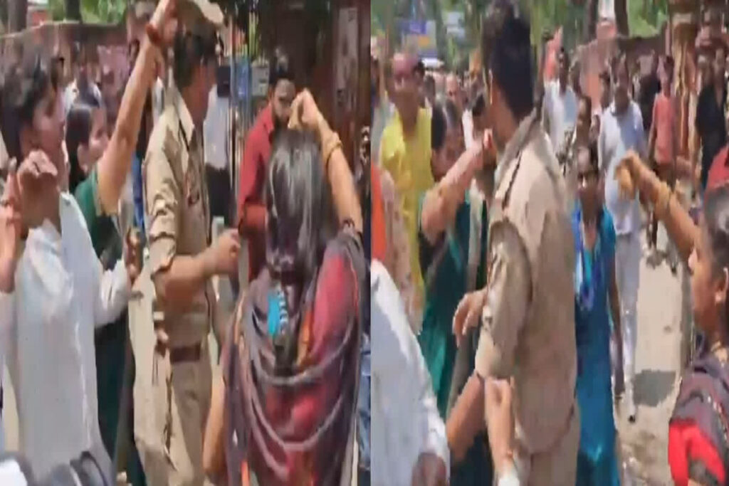 Misbehaves with UP Sub Inspector/Image Source- @SachinGuptaUP