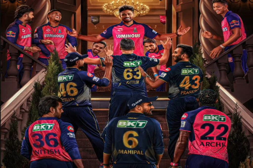 GT vs RR Head to Head Record/ Image Credit: Rajasthan Royals X Handle