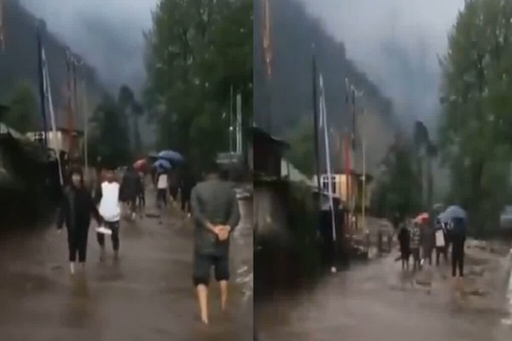 Landslide In Sikkim/ Image Credit: Abhinay Maths X Handle