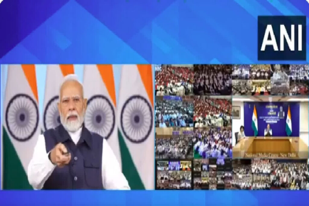 PM Modi In 15th Job Fair/Image Credit: ANI X Handle