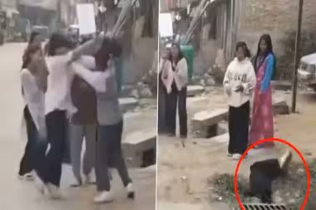 Girls Fighting Viral Video/ Ghar Ke Kalesh X Handle