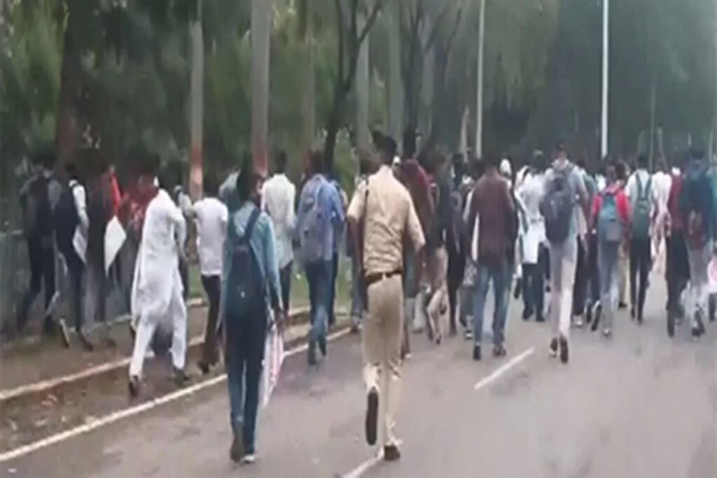 BPSC Candidates Protest. Image Source- IBC24 File