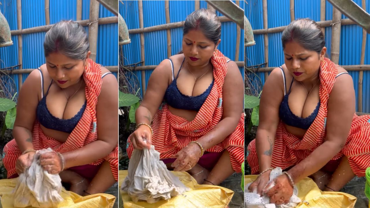 Desi Bhabhi Sexy Video: बिना ब्लाउज के वायरल हुआ देसी भाभी का वीडियो, देख उड़े फैंस के होश, आप भी देखें..