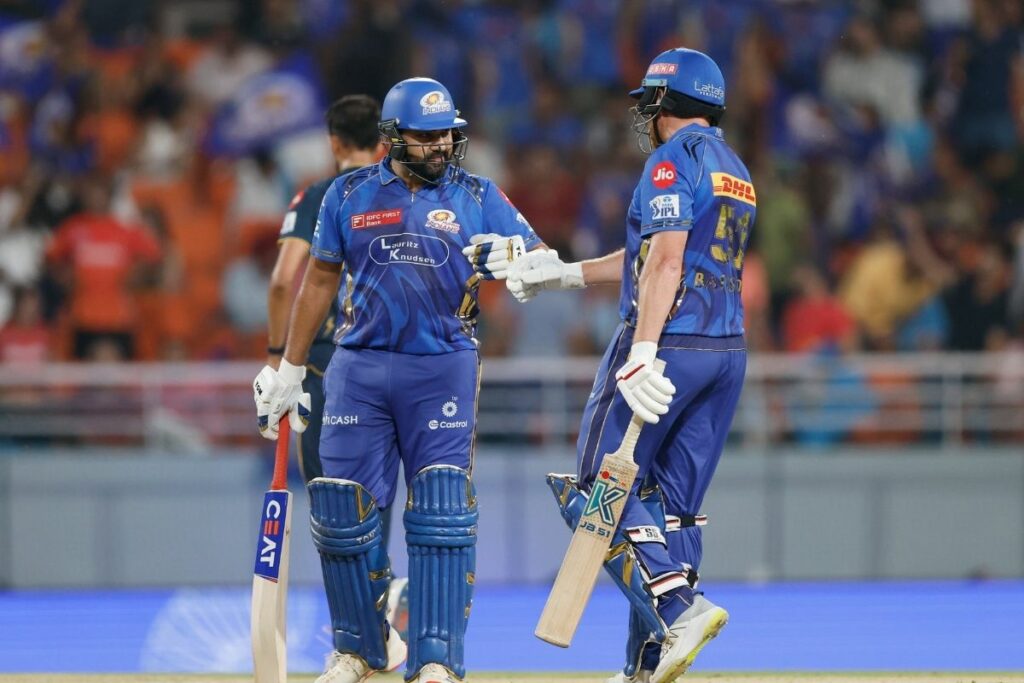 GT vs MI Live Score | Image Source | IPL X Handle