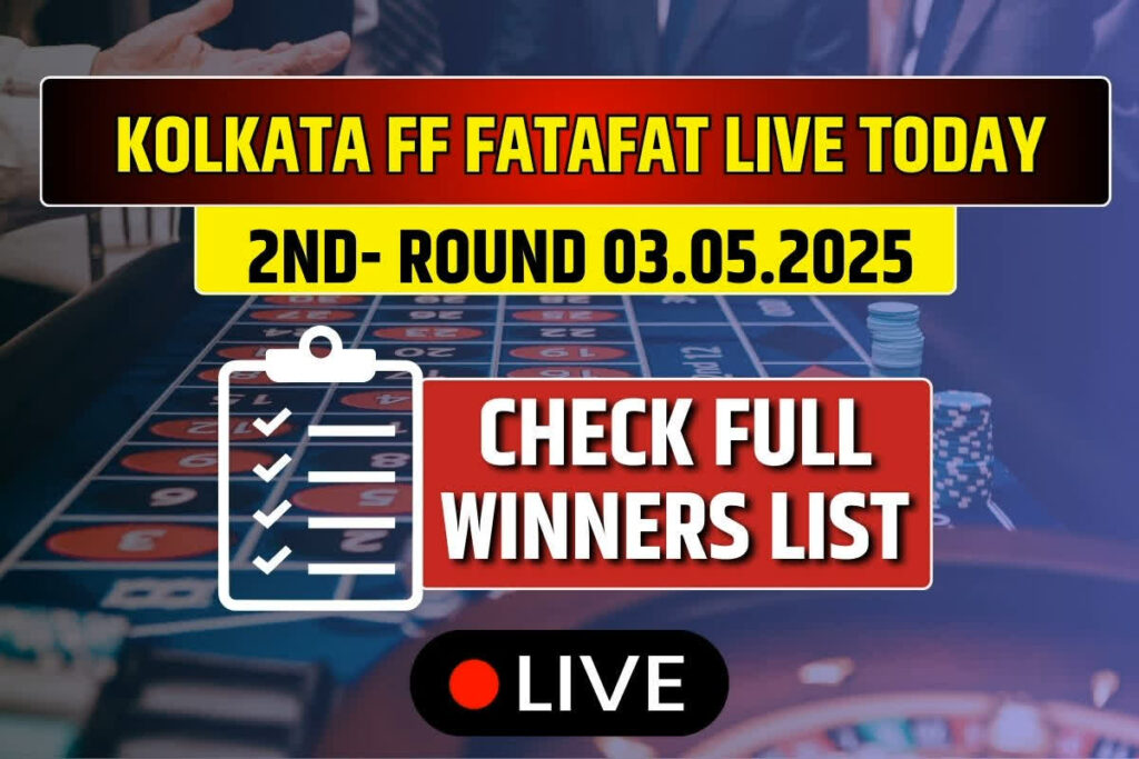 Kolkata FF Fatafat LIVE Results Saturday (03-05-2025)/Image Credit: IBC24