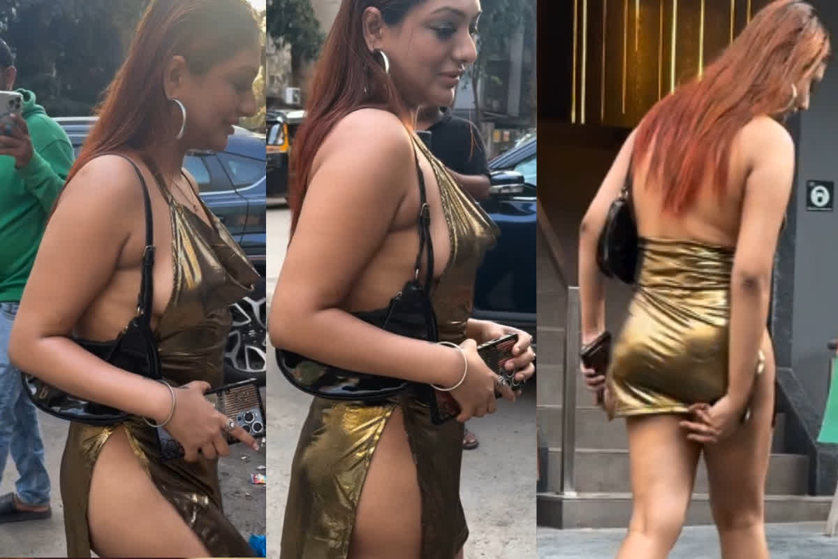 Khushi Mukherjee Golden Dress Video: बिना ब्रा पैंटी पहने मुंबई की सड़कों घूमती नजर आई एक्ट्रेस खुशी मुखर्जी, गाड़ी रोककर ताड़ने लगे लोग, देखिए वीडियो