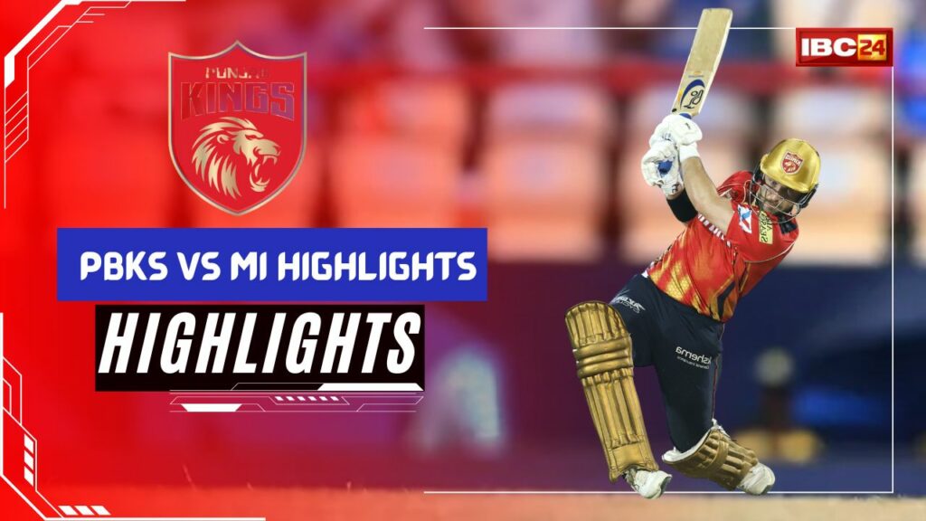 PBKS vs MI Highlights
