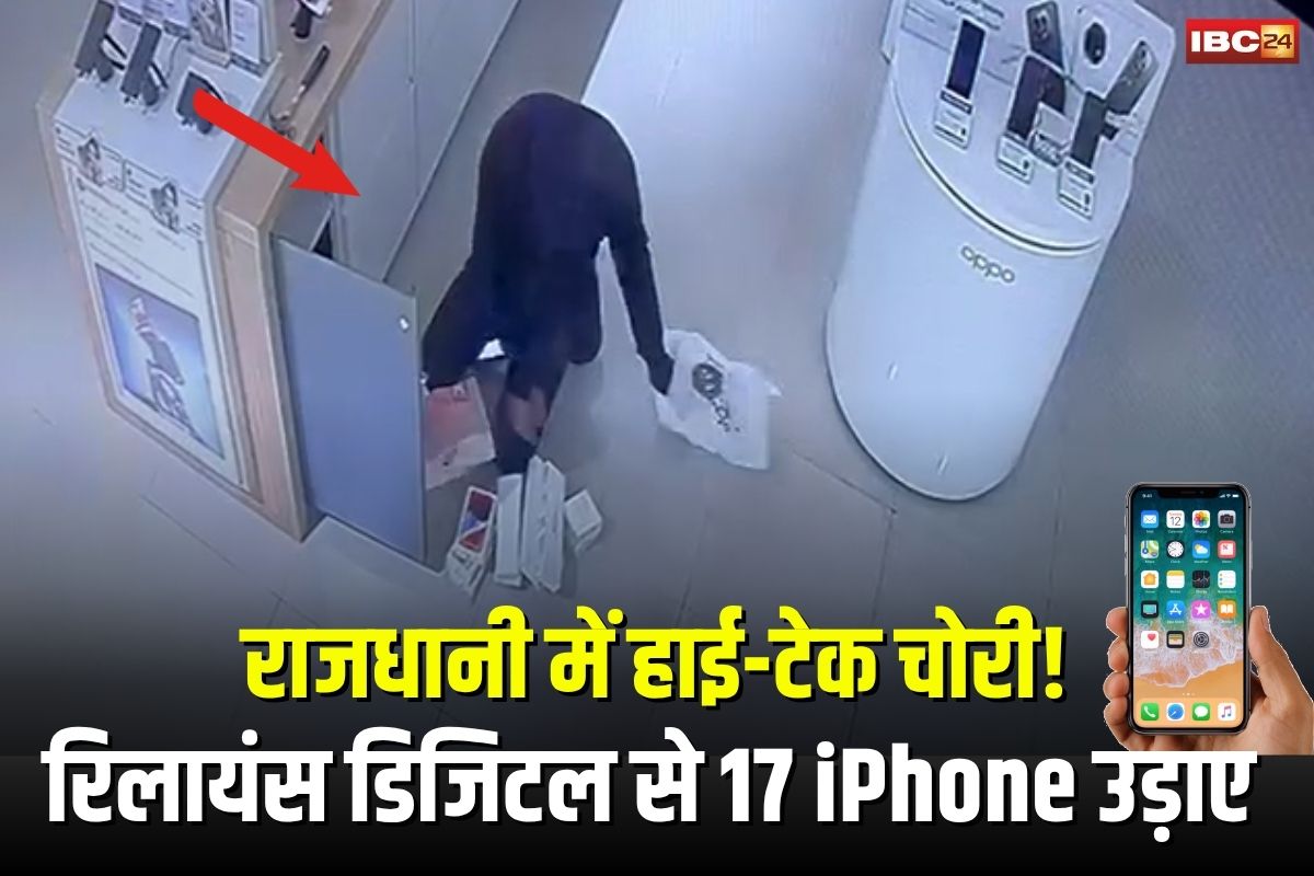 Raipur Crime News: राजधानी में हाई-टेक चोरी! रिलायंस डिजिटल से 17 iPhone और Apple Watch उड़ाए, CCTV में कैद हुई वारदात