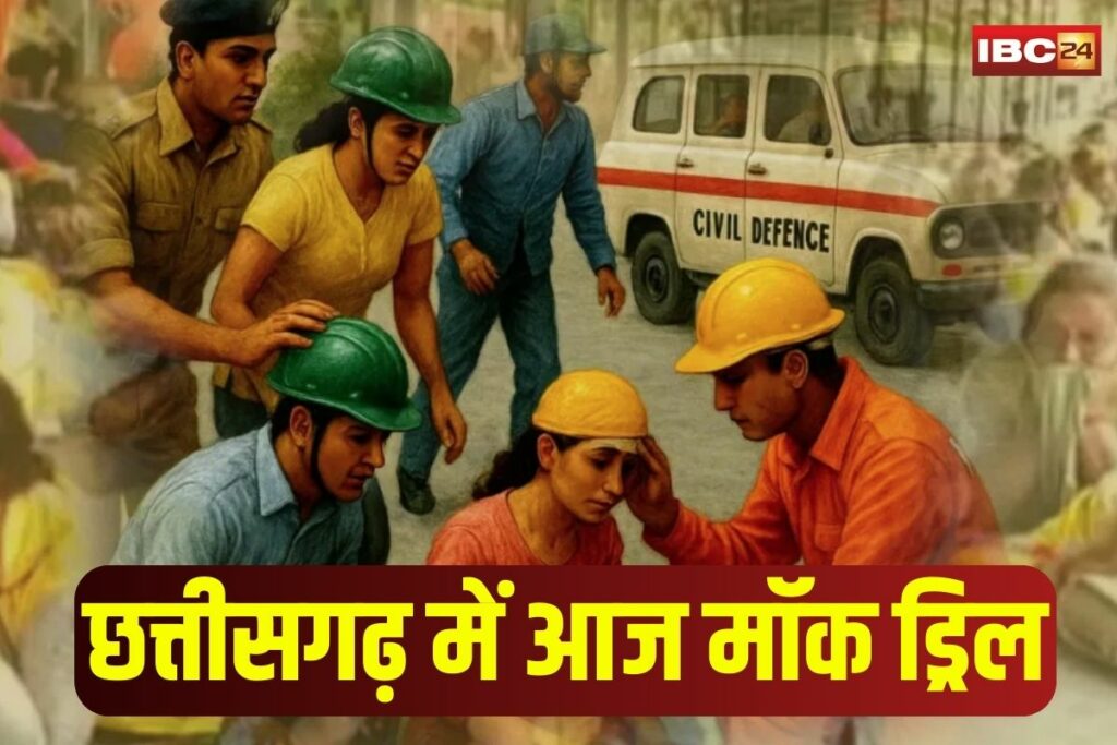 Mock Drill in Chhattisgarh | Image Source | IBC24