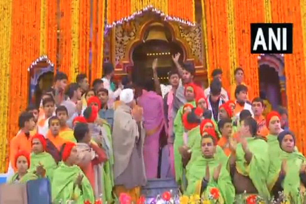 Badrinath Dham Door Open/ Image Credit: ANI X Handle