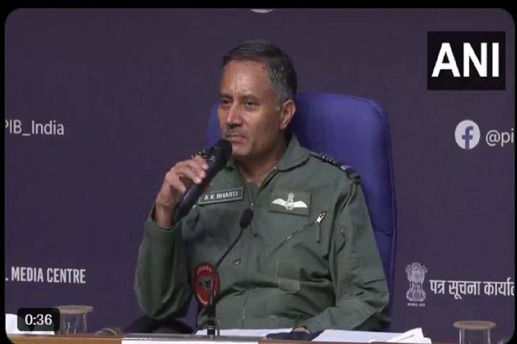 Indian Armed Forces Press Conference, image source: ANI