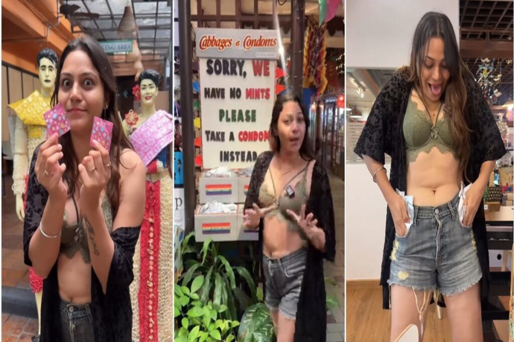 Jyoti Malhotra spotted promoting condoms, image source: travelwithjo1