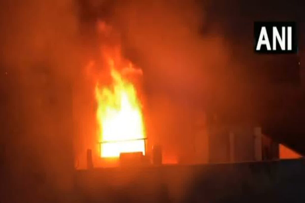 Kanpur Building Fire News/ Image Credit: ANI X Handle