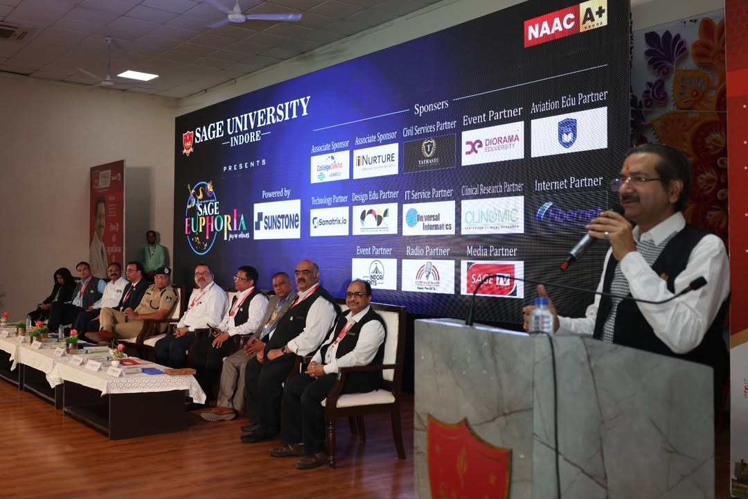 सेज यूनिवर्सिटी इन्दौर में वार्षिक उत्सव ‘यूफोरिया 2025’ का समापन, तीन दिनों तक लगातार स्टूडेंट्स ने दिखाए जौहर