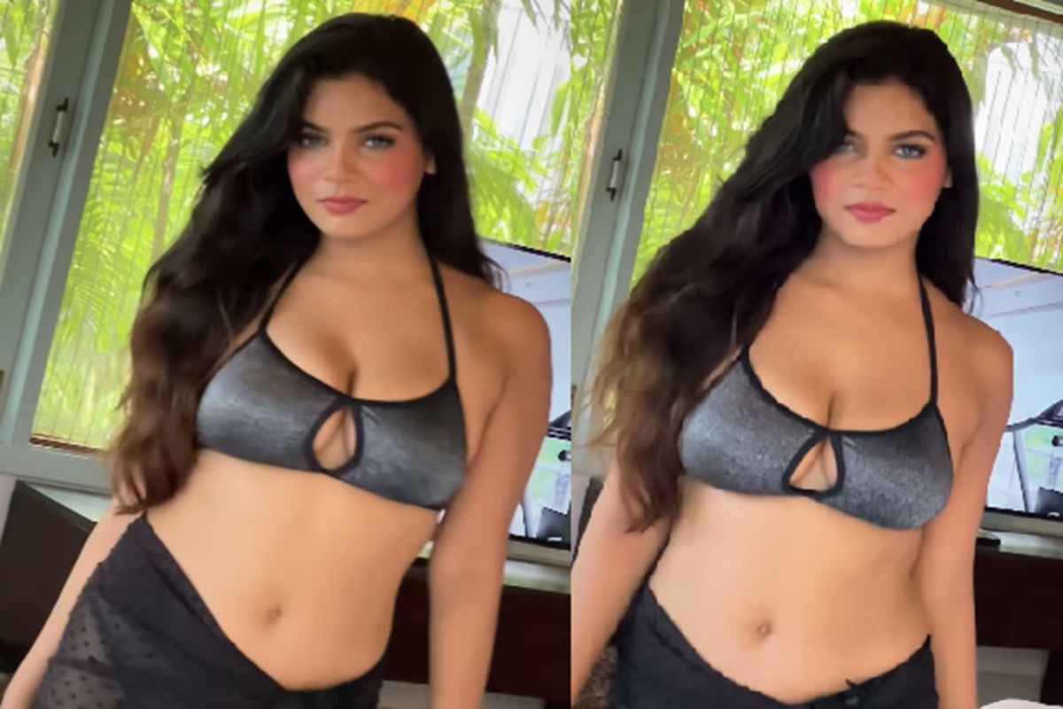 Indian Model Sexy Video : ब्लैक ब्रा में इंडियन मॉडल ने दिखाई सेक्सी अदाएं, बोल्डनेस देख मचल उठा फैंस का दिल, देखें Video
