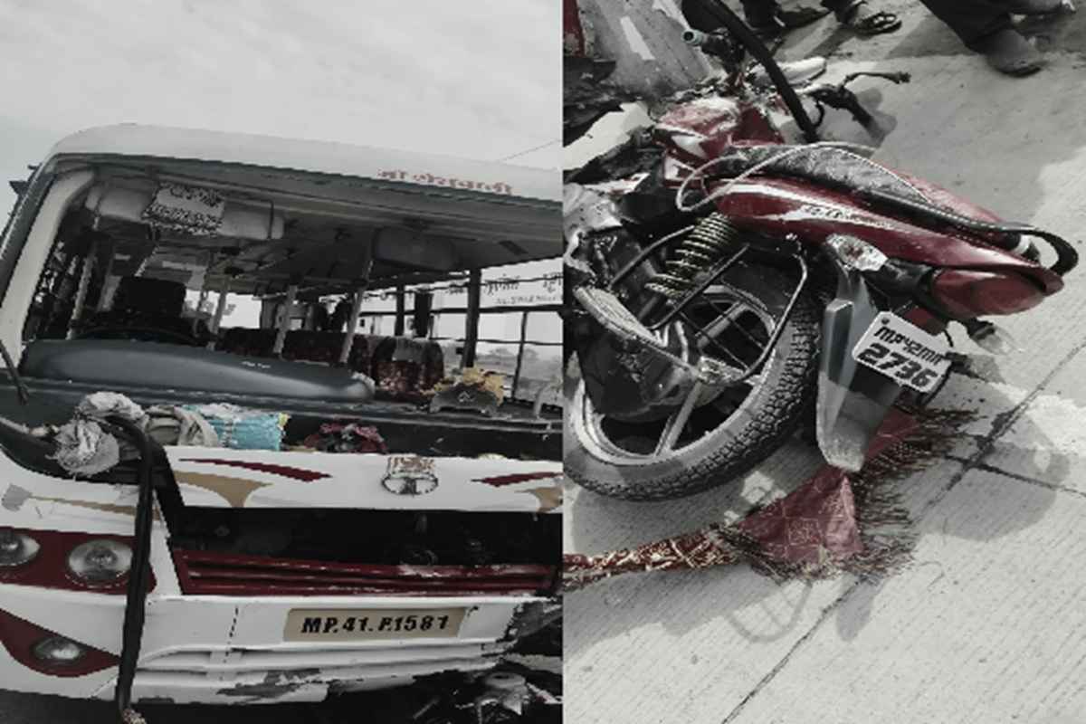 Shajapur Road Accident: दर्दनाक हादसा…बस और बाइक की जबरदस्त भिड़ंत, मौके पर ही दो लोगों की मौत, एक घायल