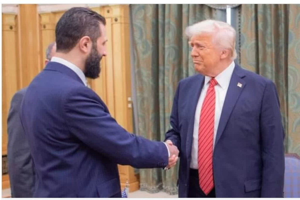 Donald Trump met Ahmad al-Shara, image source: aajtak