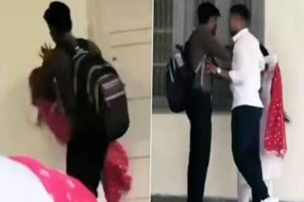 Viral Video: सबके सामने क्लासमेट कर रही थी ऐसा काम, परेशान लड़की ने कॉलेज में बॉयफ्रेंड बुलाकर ऐसे सिखाया सबक, वायरल हुआ वीडियो