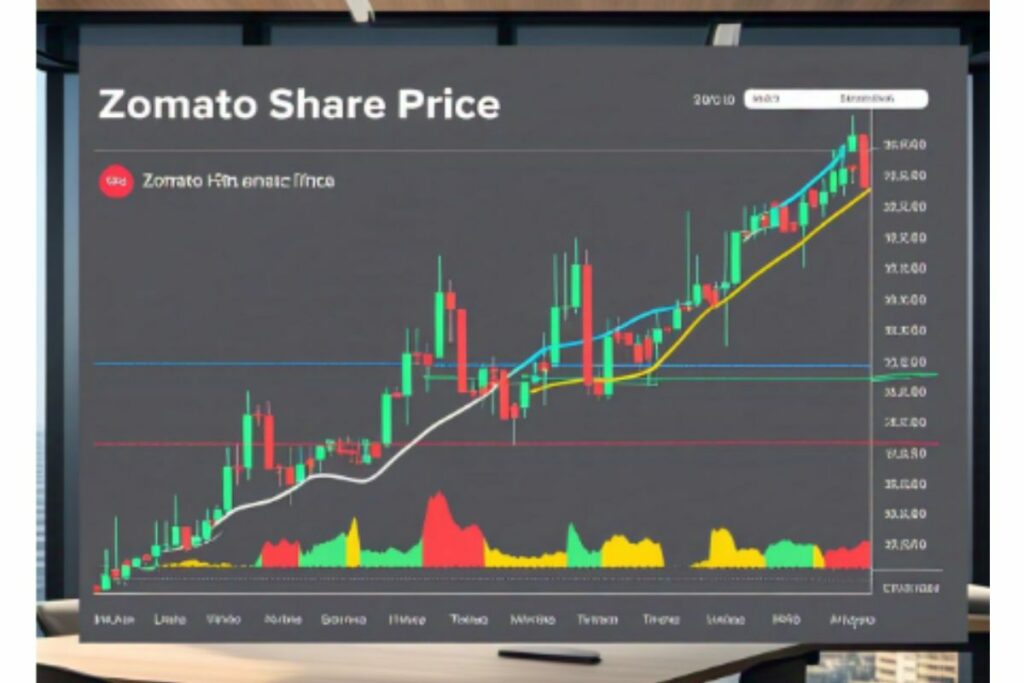 (Zomato Share Price, Image Credit: Meta AI)
