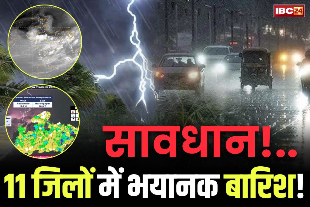 IMD Alert for Heavy Rainfall: बारिश मचाएगी तबाही!.. IMD ने इन 11 जिलों के लिए जारी किया अलर्ट, बंद कराये जा सकते हैं स्कूल-कॉलेज