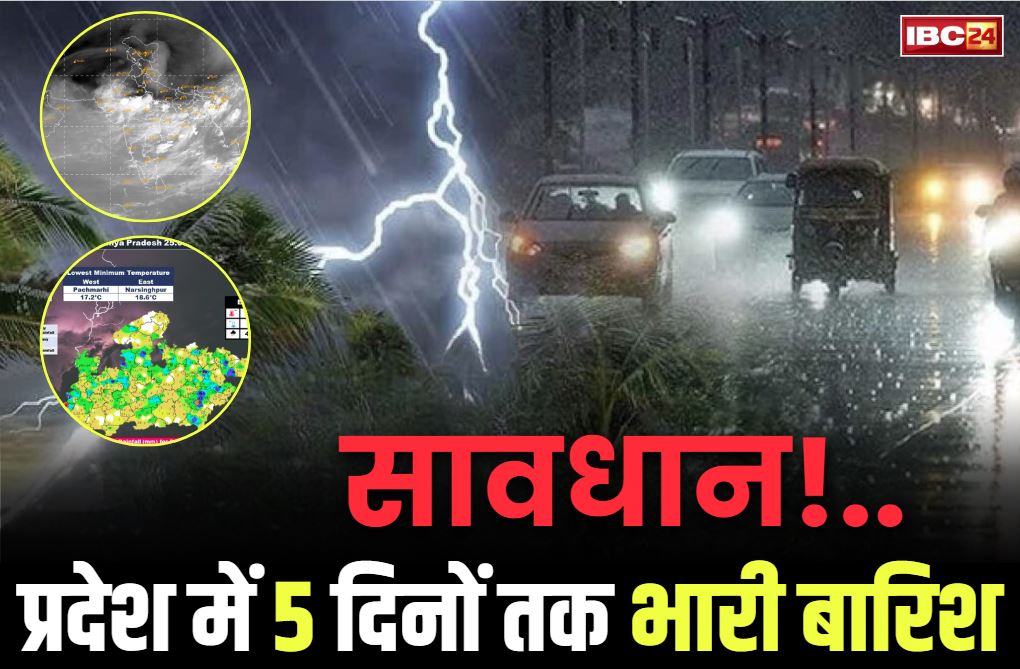 IMD Red Alert Today: प्रदेश में अब मानसून का तांडव.. 5 दिनों तक होगी मूसलाधार बारिश, इन जिलों के लिए ‘चेतावनी’ जारी