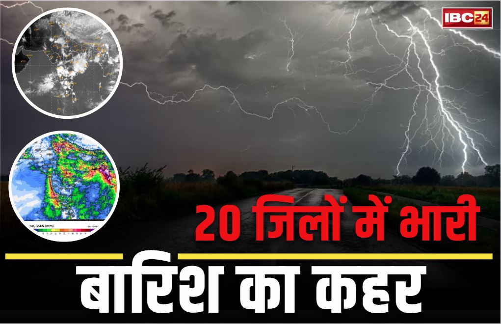 IMD Issued Alert of Heavy Rain: इन 20 जिलों में आज मूसलाधार बारिश की चेतावनी.. मौसम विभाग ने जारी किया अलर्ट.. स्कूलों को बंद रखने के आदेश
