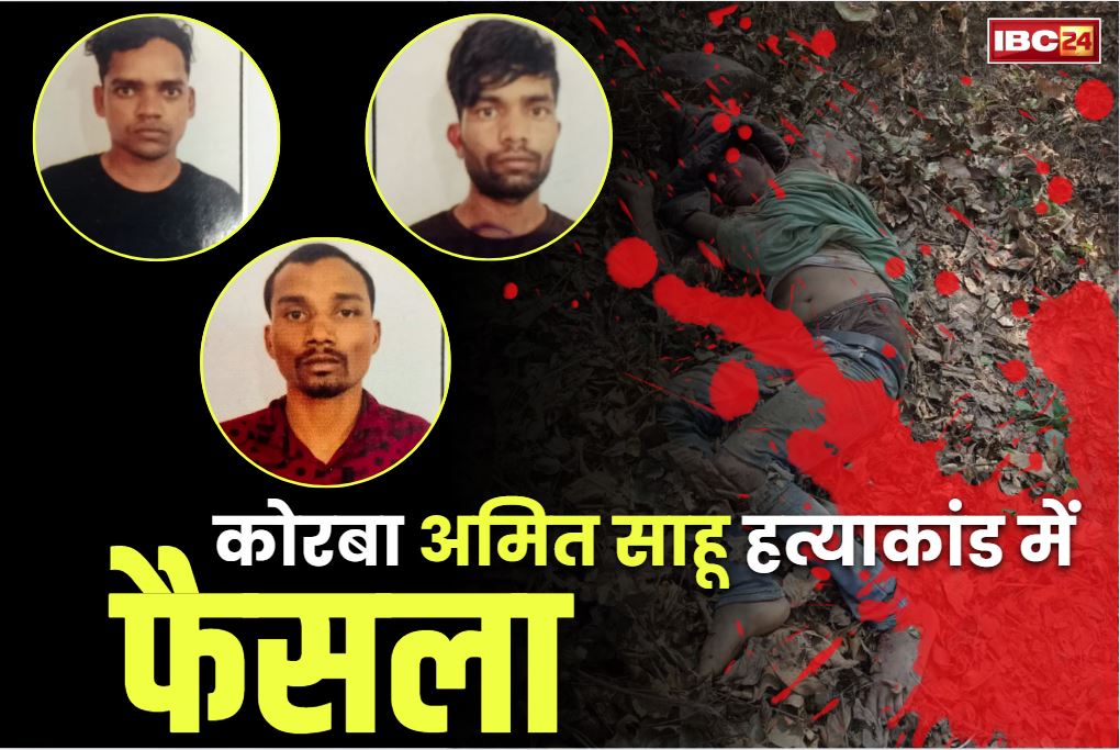 Korba Amit Sahu Murder Case: अमित साहू के हत्यारों को उम्रकैद की सजा.. महज पैसों के लालच में की थी निर्मम तरीके से हत्या, जानें आरोपियों के नाम..