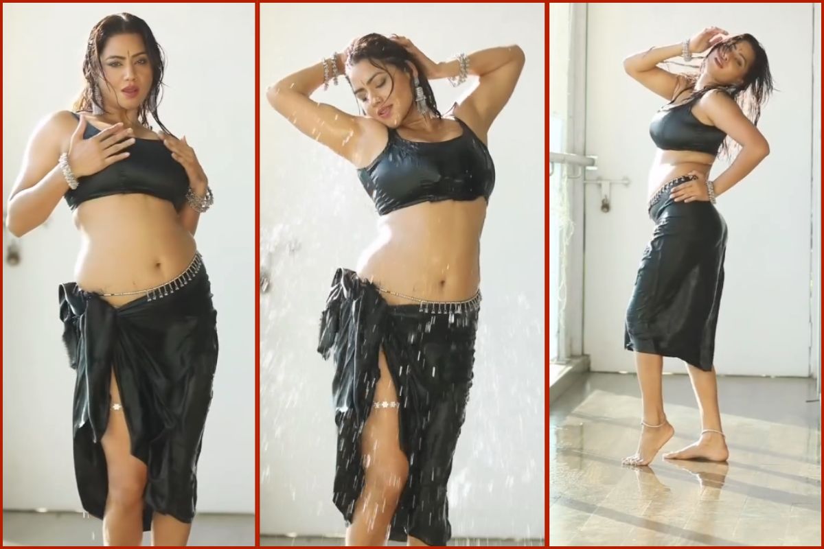 Sexy Video: देसी भाभी ने नहाते हुए दिखाई सेक्सी अदाएं, ब्लैक ब्रा पहनकर लगाई ठुमके, वीडियो देख मदहोश हुए लड़के