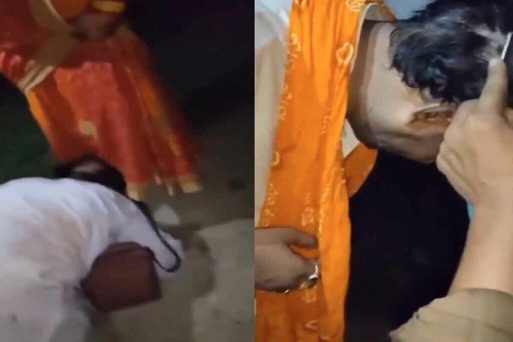 Kathavachak Ki Pitai Ka Video/Image Credit: IBC24