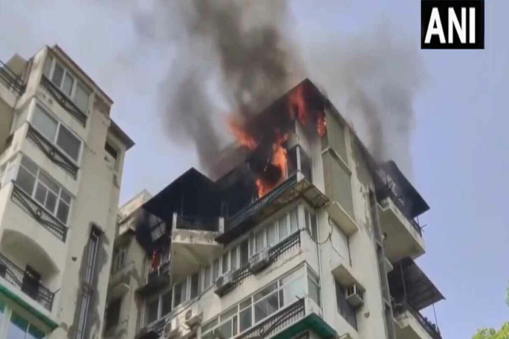 Delhi Fire Video/Image Credit: ANI