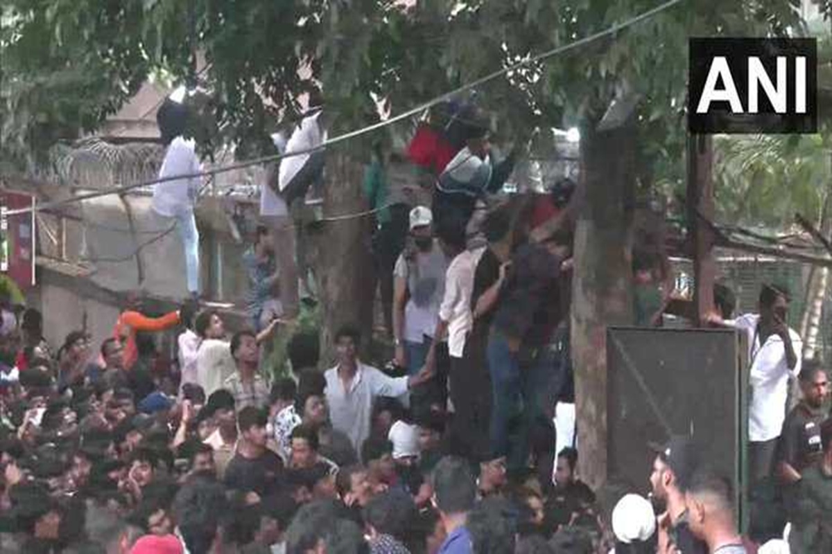 Stampede at RCB Victory Parade: पुलिस के मना करने के बाद भी स्टेडियम की दीवारों पर चढ़े RCB के फैंस, बारिश के बीच जमकर नाचे, देखें हैरान करने वाली तस्वीरें