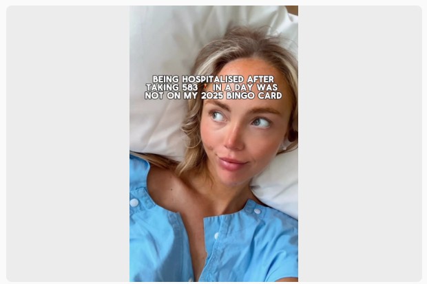 Adult star hospitalized for 'bleeding' Image: @anniekknight/Instagram