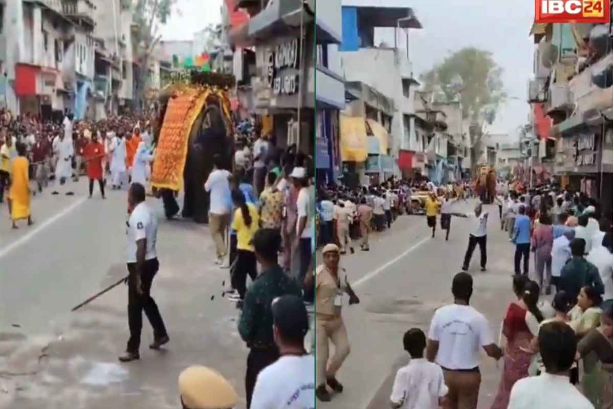 Jagannath Rath Yatra Video: रथ यात्रा के बीच अचानक बेकाबू हुए तीन हाथी, मची अफरातफरी, सामने आया हैरान कर देने वाला वीडियो