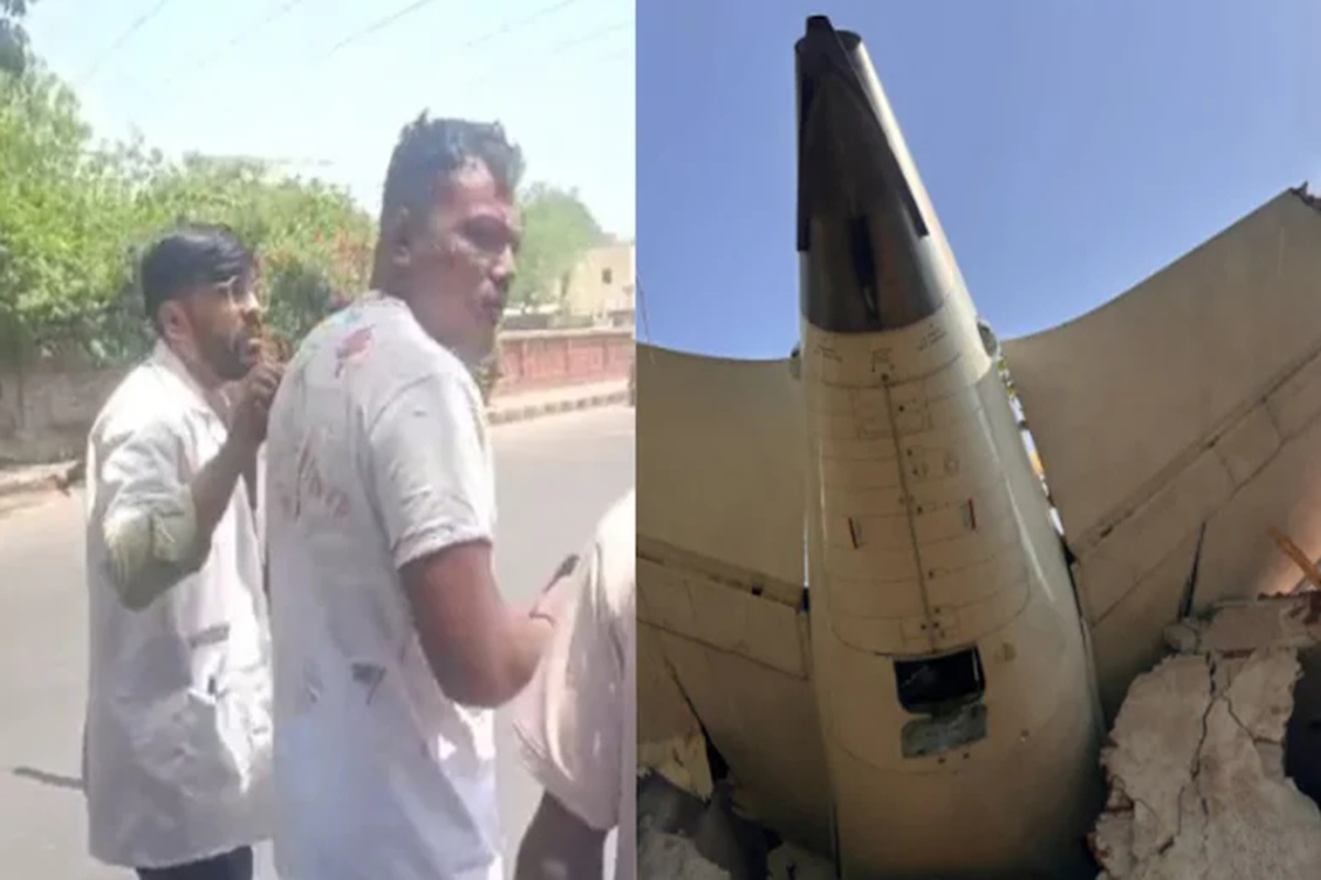 Ahmedabad Plane Crash: मौत को मात देकर लौटा शख्स, विमान से कूदकर बचाई अपनी जान, देखें तस्वीरें