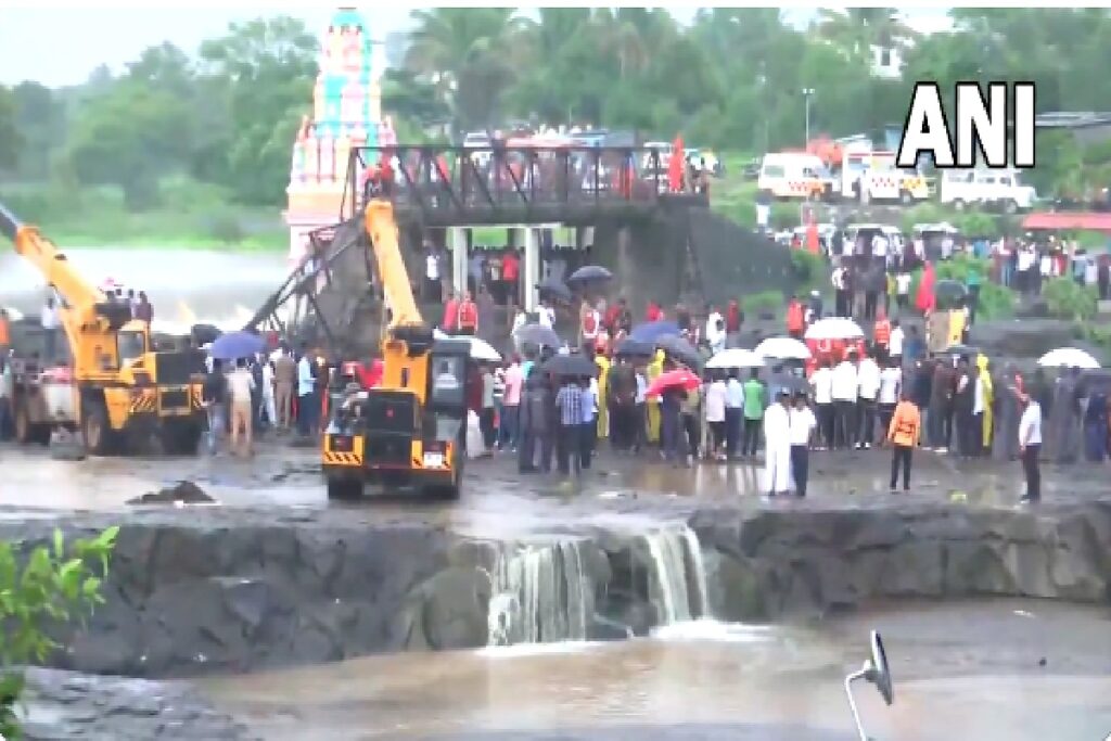 Pune Bridge Collapse Update/ Image Credit: ANI X Handle