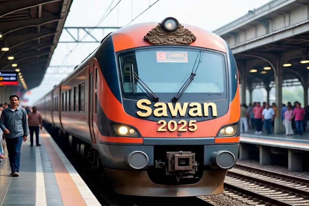 Sawan 2025 Special Train/Image Credit: Meta AI