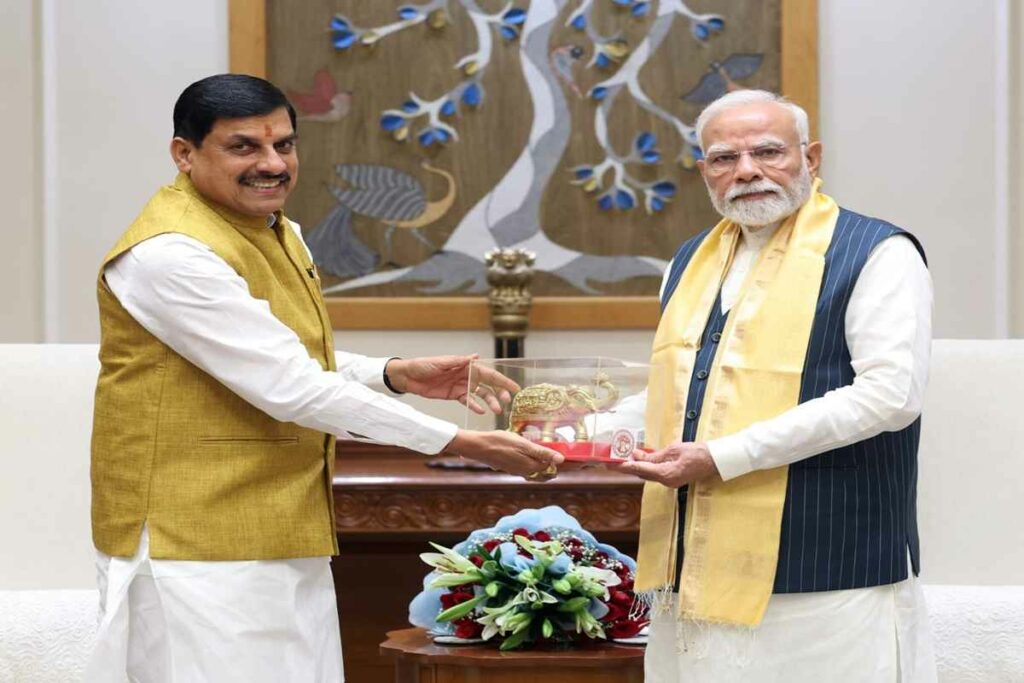 CM Yadav Meet PM Modi/ Image Credit: IBC24