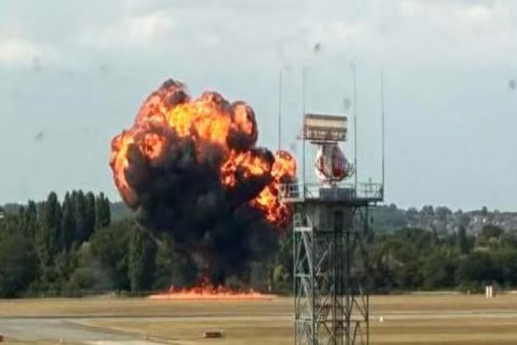 London Plane Crash. Image Source-