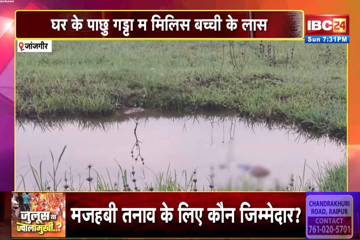 Janjgir Champa News: जांजगीर में मासूम से दरिंदगी! चार माह की बच्ची की अपहरण के बाद हत्या, घर के पीछे गड्ढे में मिली लाश, गांव में फैली सनसनी